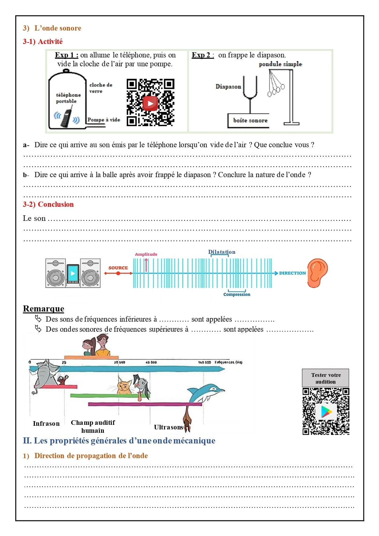 exercices cours ondes mécaniques