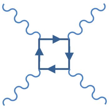 Feynman diagram of photon/photon scattering