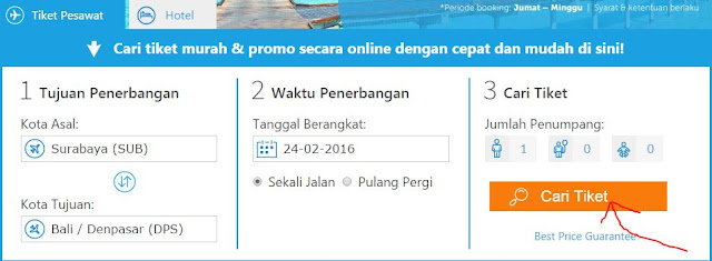 cara pesan tiket di traveloka