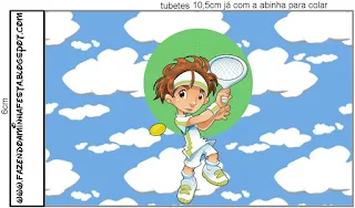 Tennis Boy Free Printable Labels.