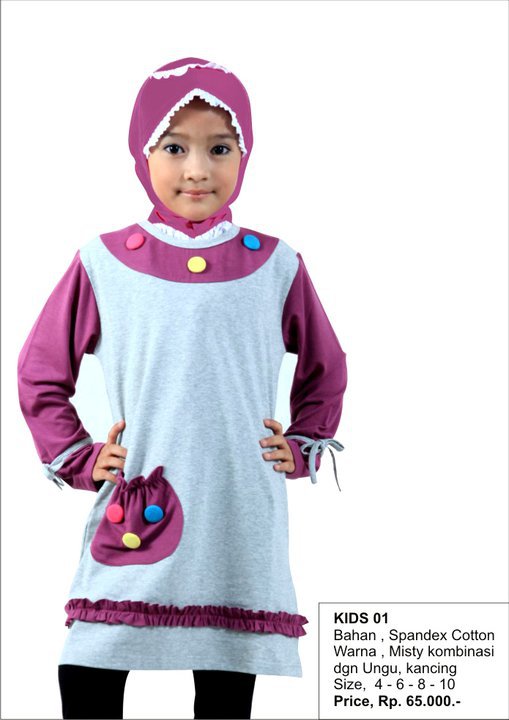 Kaos Muslimah Nafiah: Baju Muslimah Kids Nafiah