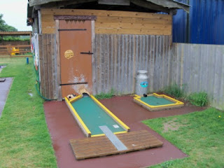 Crazy Golf at the Daisy Made Ice Cream Farm in Skellingthorpe, Lincolnshire.