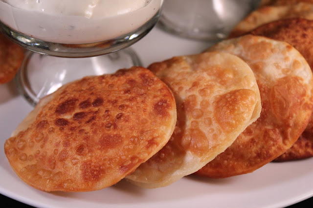 Buffalo chicken fried ravioli