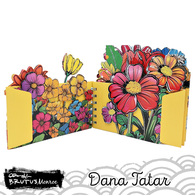 Colorful Spring floral envelope album featuring layered vibrant, pop-inspired flowers. Let your imagination bloom with this playful paper collection.