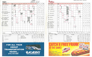 Phillies scorecard, 07-04-06