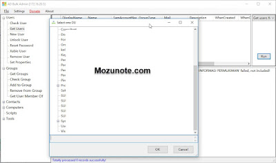 Mengelola User Aktif Direktory dengan ADBulk Tool