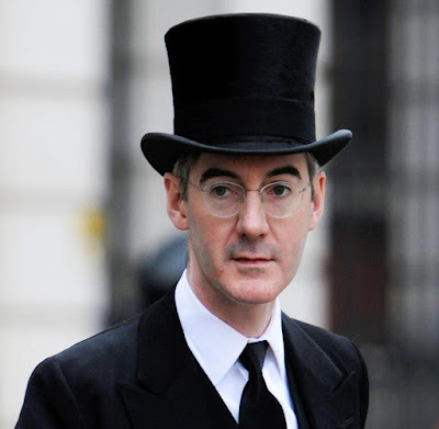 Rees-Mogg in top hat