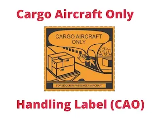 CAO Handling Label