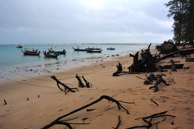 Nai Yang Beach fisher boats