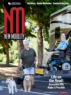 New Mobility: the magazine for active wheelchair users July 2021 cover photo