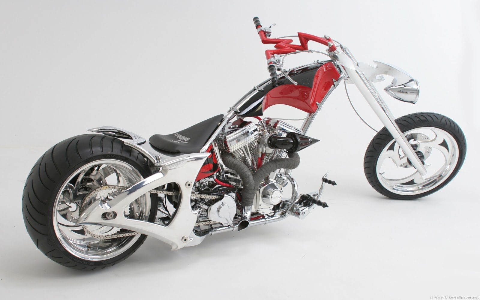 ninja kawasaki 250r red and black Solidworks chopper