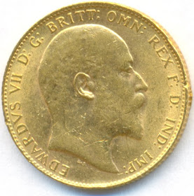GREAT BRITAIN Full Sovereign Gold Coin Edward VII