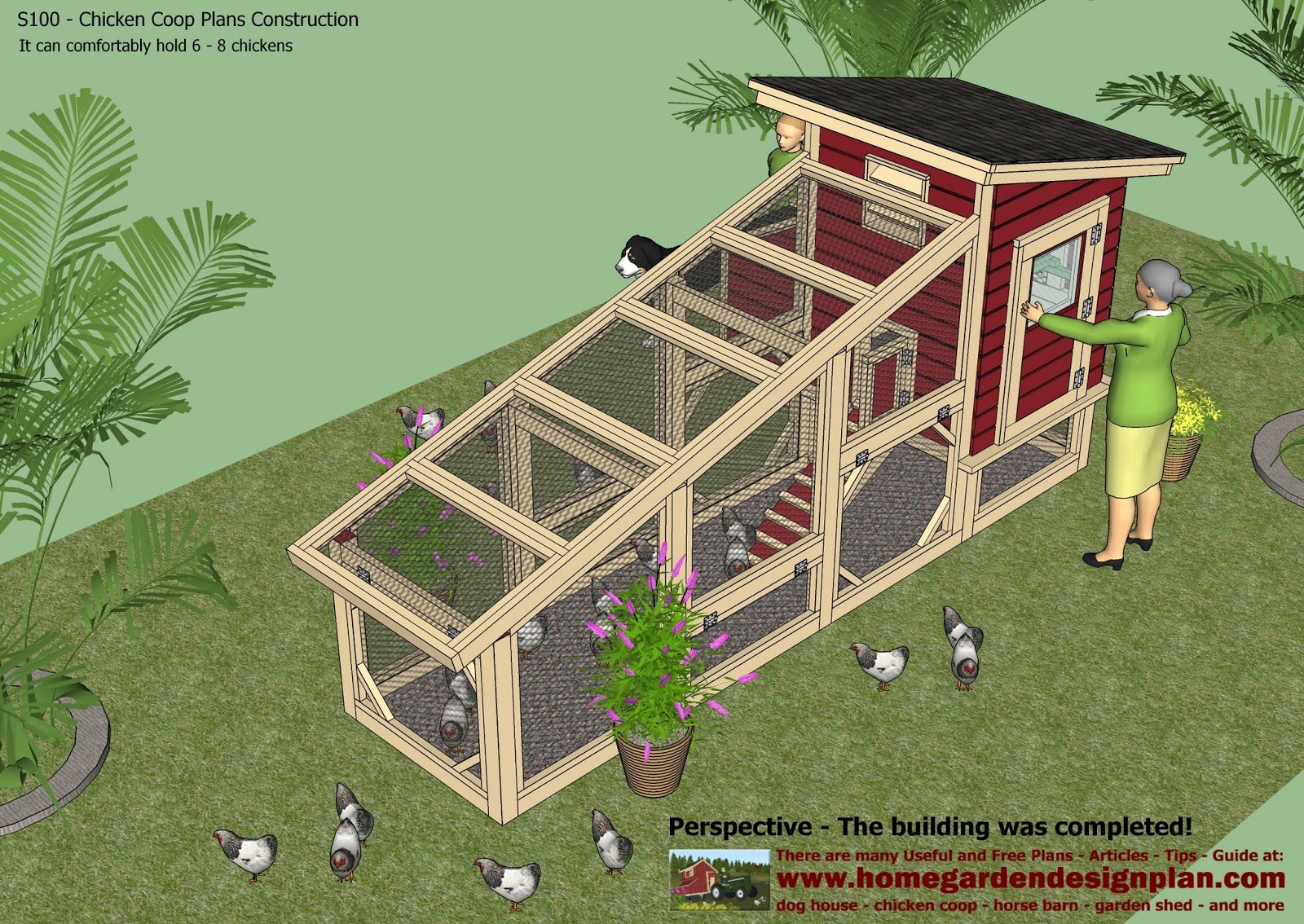 S100 - Chicken Coop Plans Construction - Chicken Coop Design - How To ...