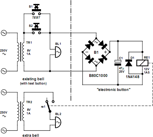 Doorbell Cascade | Electronic Schematics