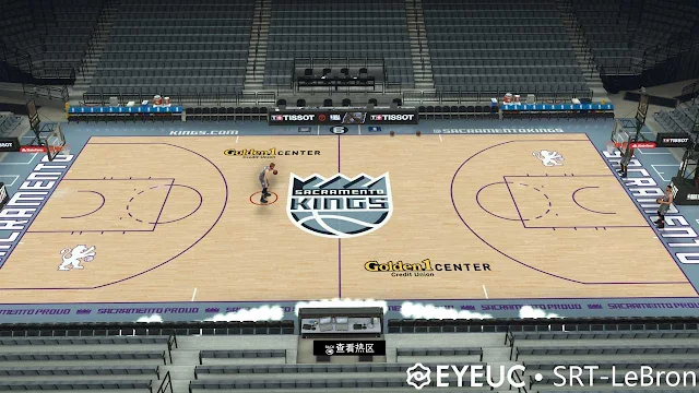 NBA 2K23 Sacramento Kings City Edition Court
