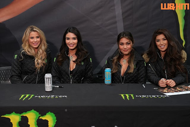 Sweet x 4 The Monster Energy Models at LA Autoshow 2019, by W&HM #laas2019
