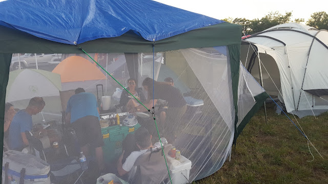 Bonnaroo Chris 2016 - ShelterBox Team campsite