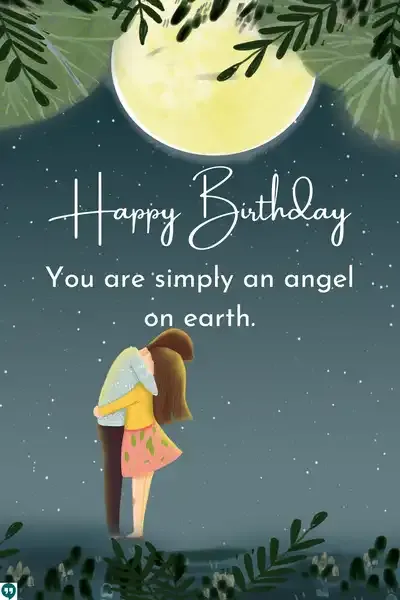romantic happy birthday you are simply an angel on earth images