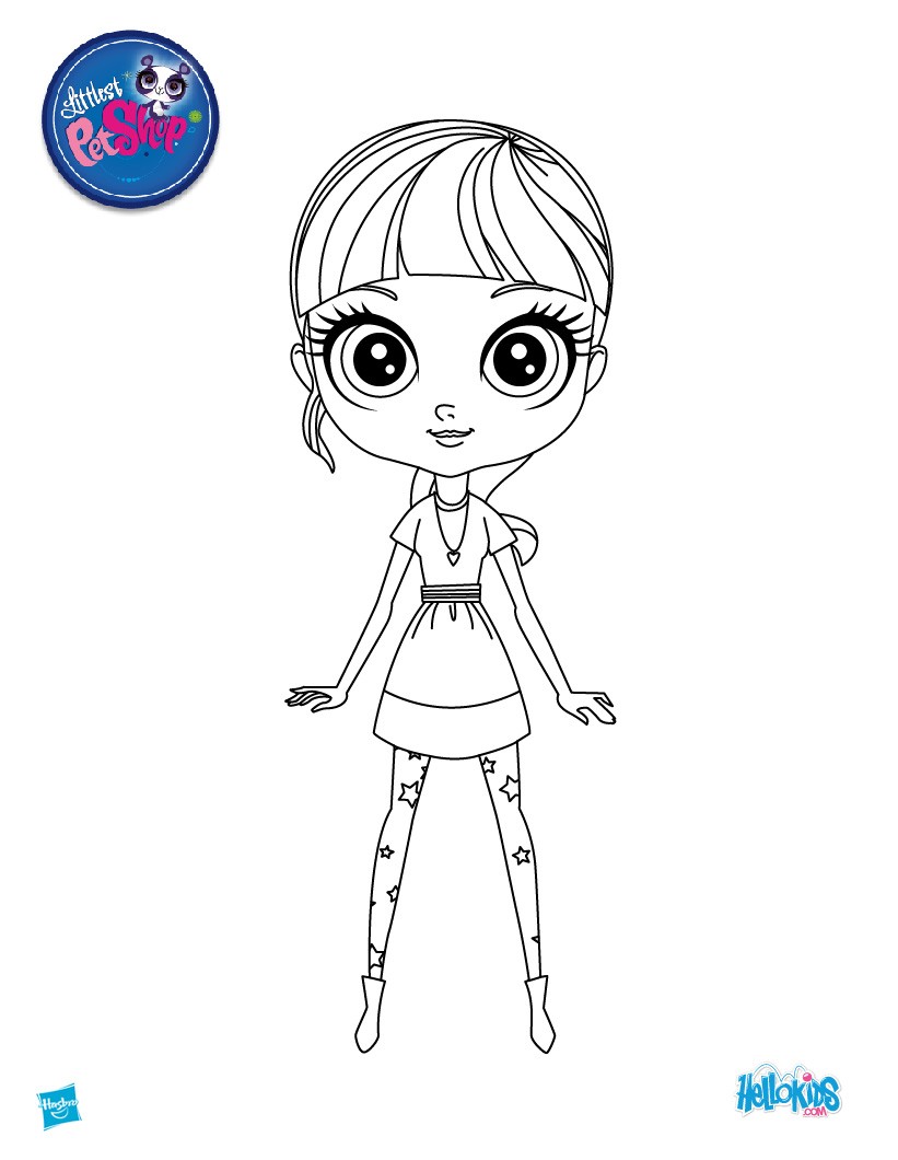 Blythe From Littlest Pet Shop Coloring