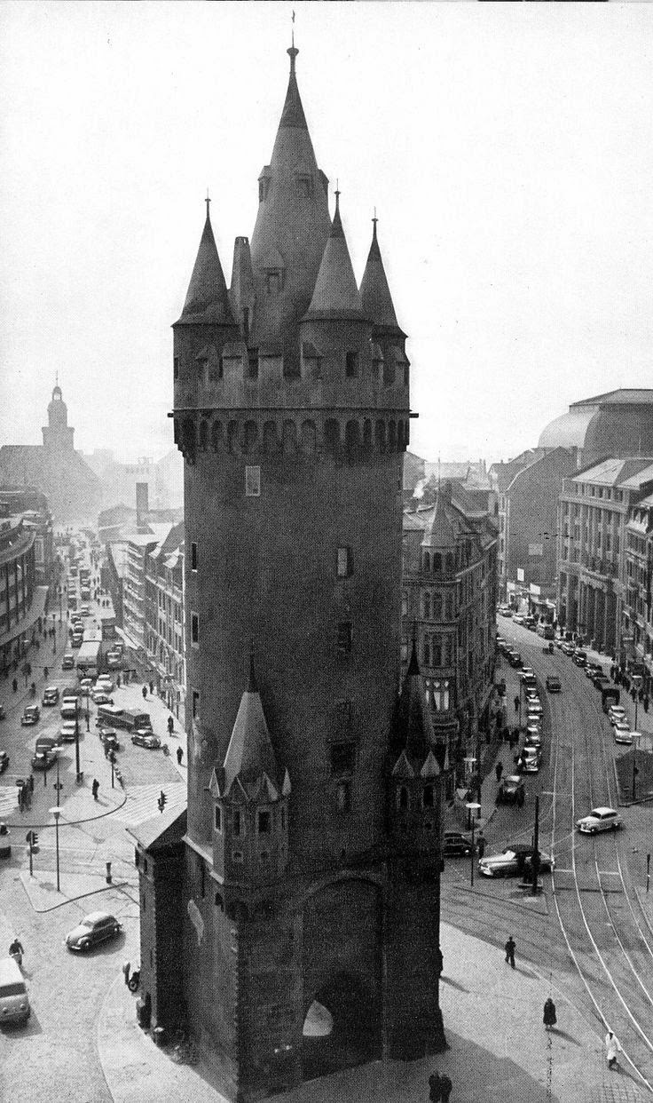 Old View of Eschenheim Tower Germany