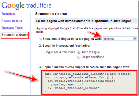Traduttore Da