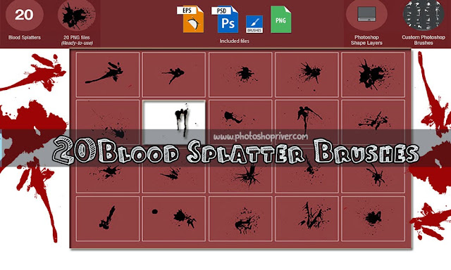 Photoshop Blood Splatters Brushes Free Download 