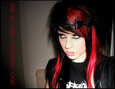 cyber goth hairstyles. dresses punk goth hairstyles.