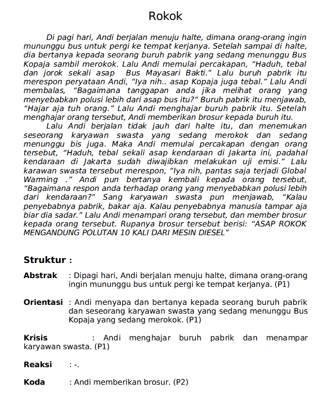 Contoh Teks Anekdot Menyindir Teman - Contoh 0208