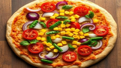 veggie loaded pizza