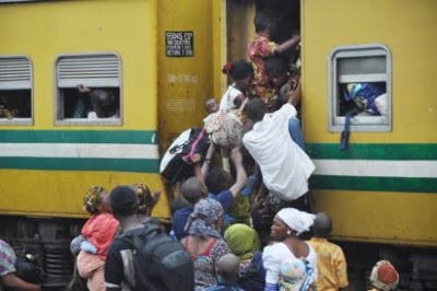 IN PICTURES: Residents 'enjoy' Gov Agregbesola's free train ride for sallah