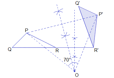 Example 3: Solution: The centre and the angle of rotation.