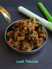 Leek Pakoda, Leek Medhu Pakoda