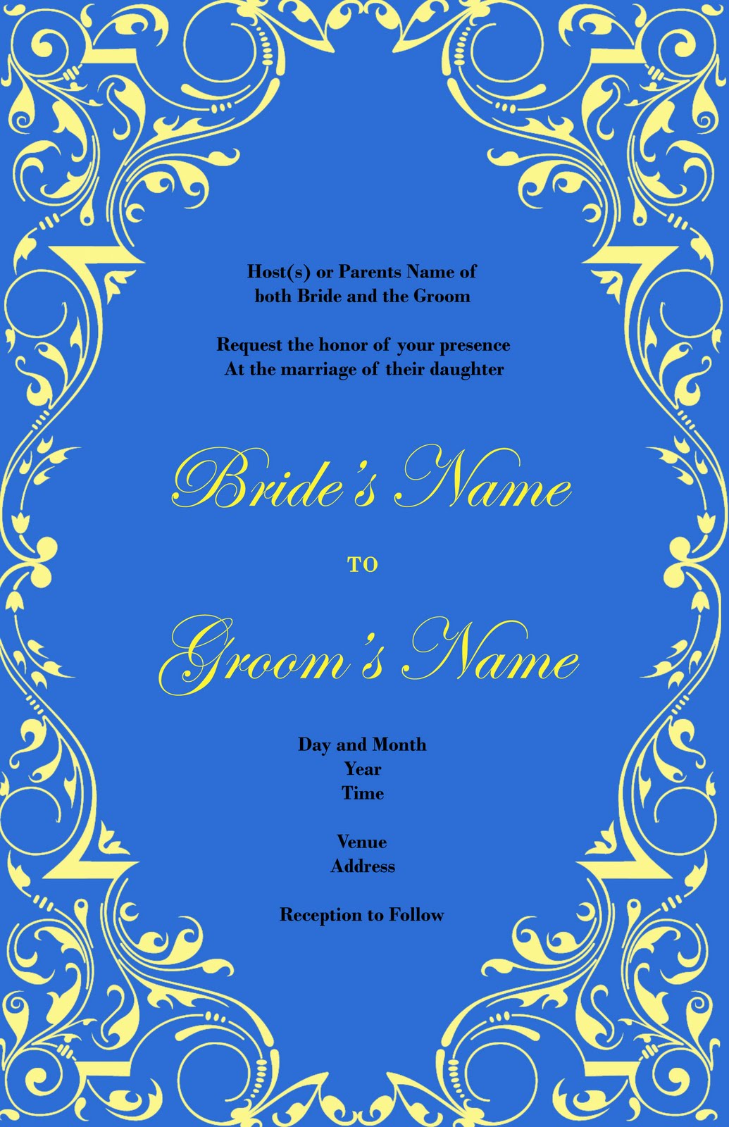 INVITATIONS OF WEDDING VECTORS