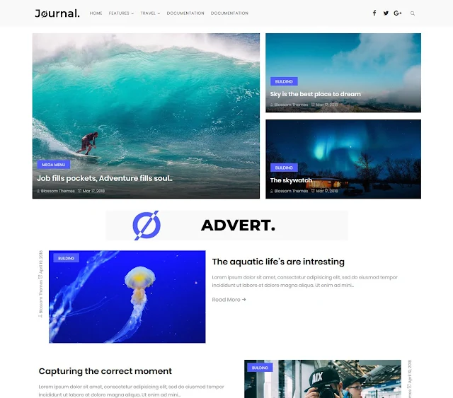 Download Journal Blogger Theme