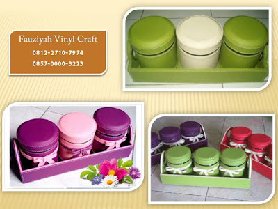 Kerajinan Vinyl Toples Kue Lebaran Isi 3 Model Long  Love 