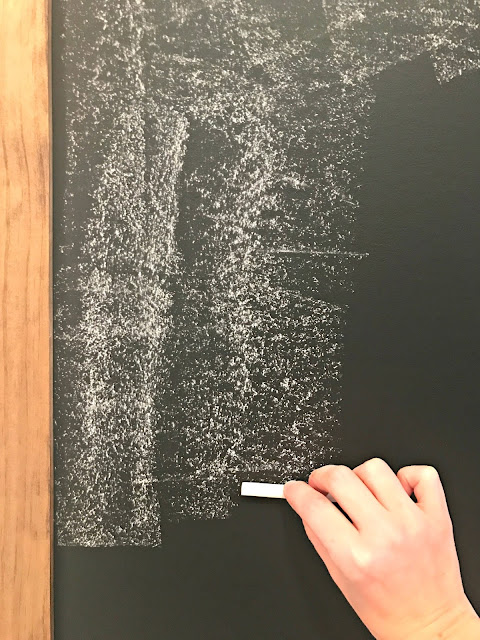 Seasoning a chalkboard