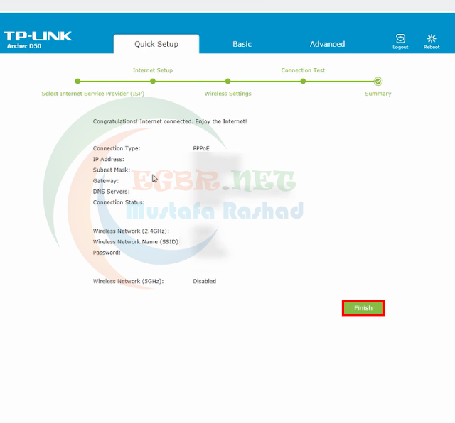 شرح بالصور طريقة ضبط اعدادات راوتر tp link archer d50