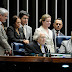 Ao lado de Humberto, Nobel da Paz denuncia golpe contra Dilma no plenário do Senado