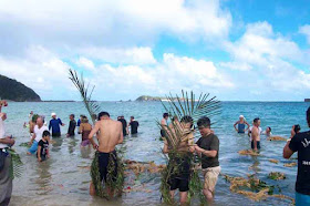 culture, matsuri, Okinawa, ocean, stripping, swimming