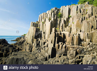 Basalt rock cliffs, Brier Island, Bay of Fundy; Nova Scotia, Canada (Credit: Design Pics Inc / Alamy Stock Photo) Click to Enlarge.