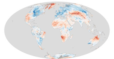 Anomalía temperaturas marzo 2013