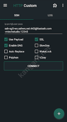 pengaturan ssh config http custom by.u opok