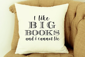 I Like Big Books and I Cannot Lie Cushion