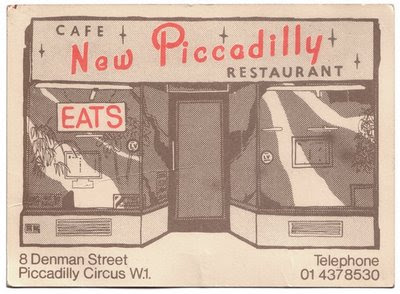 new piccadilly cafe card