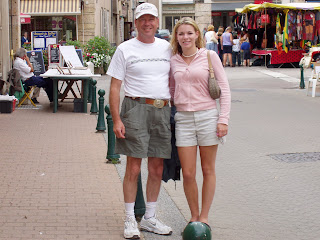 Me and Dad in Beaune, France