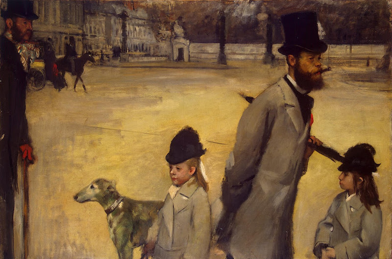 Place de la Concorde by Edgar Degas - Landscape Paintings from Hermitage Museum