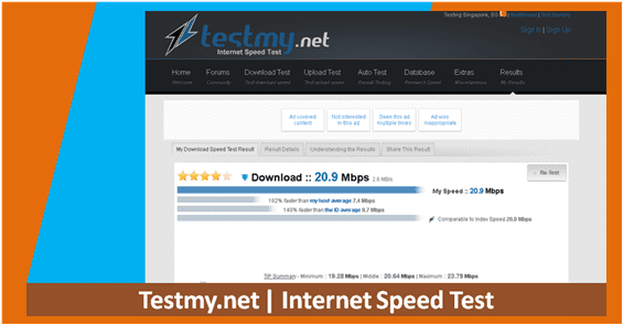 test speed speedy telkom menggunakan website