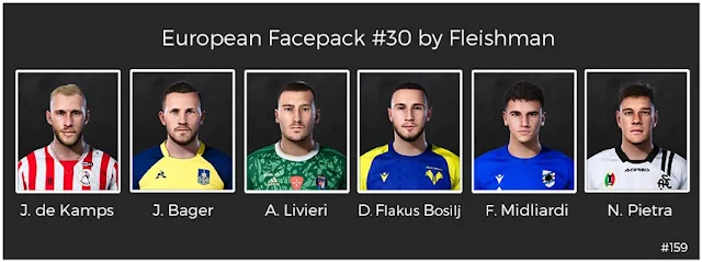 European Facepack #30 For eFootball PES 2021