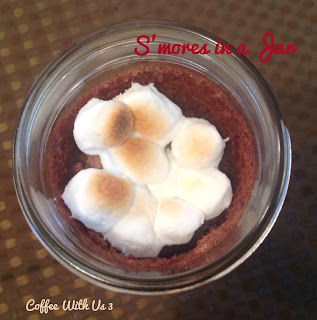 S'mores in a Jar by Coffee With Us 3 #recipes #chocolate #dessert