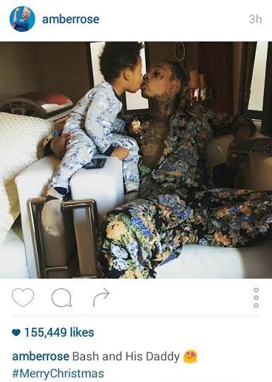 People are criticizing this photo of Wiz Khalifa kissing his son